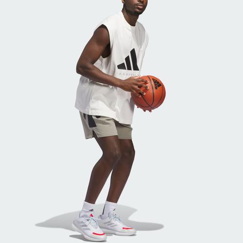 adidas Спортивная простая и удобная майка без рукавов, свободная, унисекс, белая