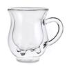 Stylis 300ml Cute Milk Mug Double Layer Heat-resistant Water Juice Coffee Glass Cup Christmas Gift