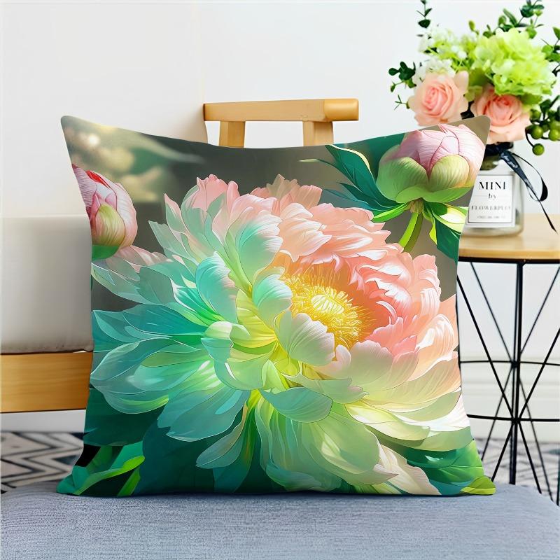 Красивая наволочка с цветком для украшения общежития, офиса, гостиной, дома, наволочка