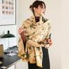 New Style Stylish Printed Air-conditioned Room Shawl Scarf Office Warm Nap Blanket Autumn and Winter Warm Scarf