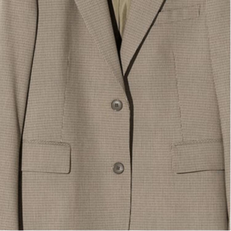 Uniqlo SS26 Клетчатый дышащий свободный крой с опущенной линией плеча повседневный блейзер женский блейзер 489025-37