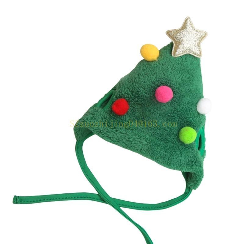 Рождественская шапка-елка для питомца Уникальный олень для маленькой собаки Шапка Рождественский олень Звезда Рождественский костюм для питомца топ продаж