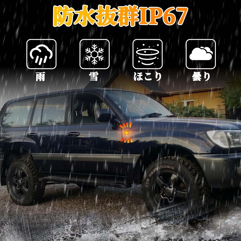 GemPro Светодиодный боковой габаритный огонь для Toyota Cruiser Серия 70 Land Мигающий