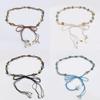 Bohemian Waist Cord With Embellished Shells And Wooden Beads For Beach And Vacation Accessories
