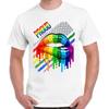 Proud LGBT Rainbow London Soho Lips Gay Pride Gift Unisex Vintage T Shirt 2724