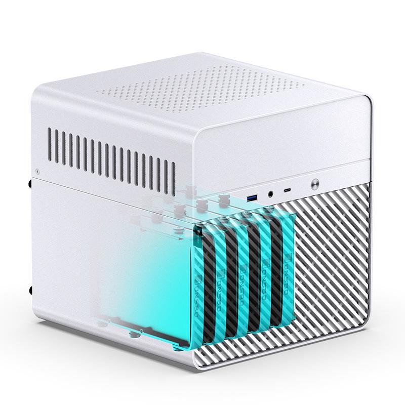 Алюминиевый корпус Jonsbo N2 Mini ITX для NAS, офисного, развлекательного и игрового ПК-сервера.