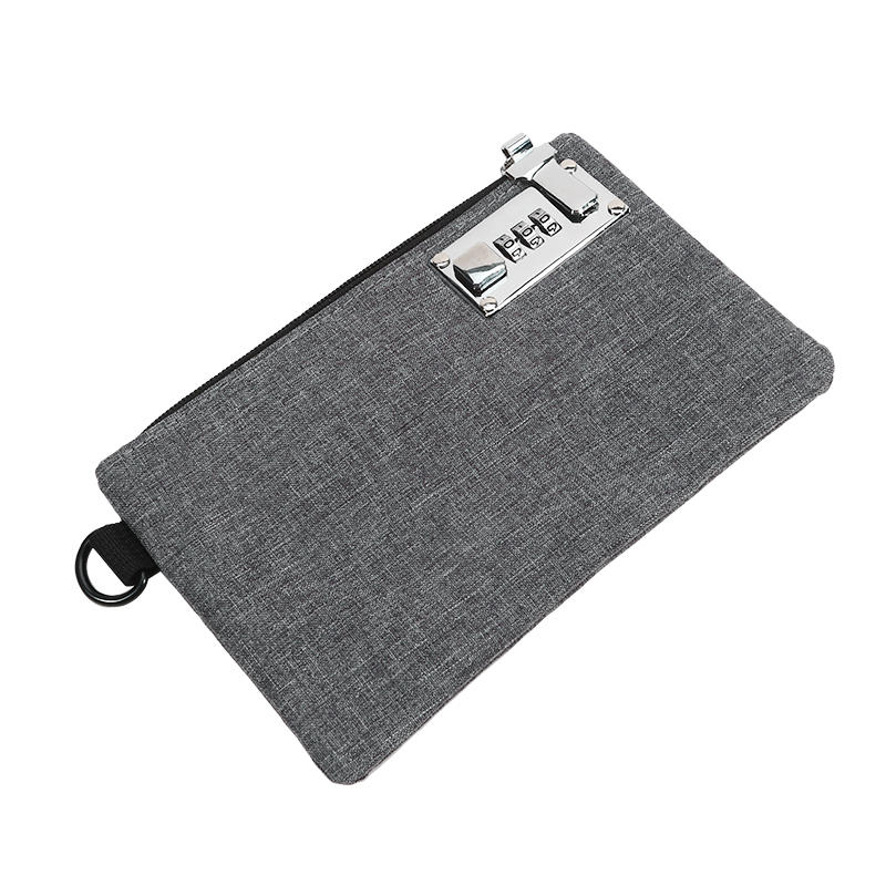 Запираемый мешок для денег, кошелек для монет для наличных, паспортов, кредитных карт, сумка, сумка для хранения наличных, мужской карман для карточек с замком