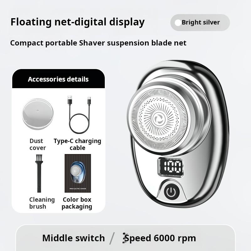 Мини-электробритва портативная домашняя мужская бритва для путешествий, цифровой нож для бороды