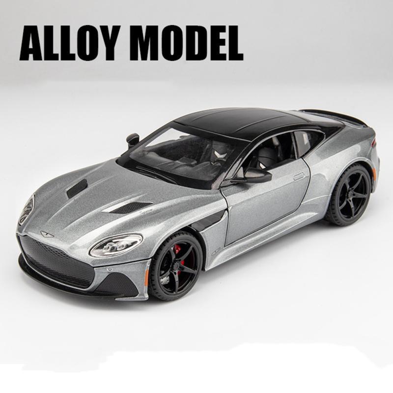 1:Модель автомобиля из 22 сплавов со звуковым светом, совместимая с Aston Martin, игрушка с откатным автомобилем для детей