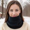 Detachable Knitted Scarf Turtleneck Fake Collar For Women Neck Warmer Autumn Winter Warm Cover Head Neck Knitting False Collar