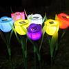 New ABS Solar Tulip Lamp Plastic Waterproof Tulip LED Light Simulation Garden Decor