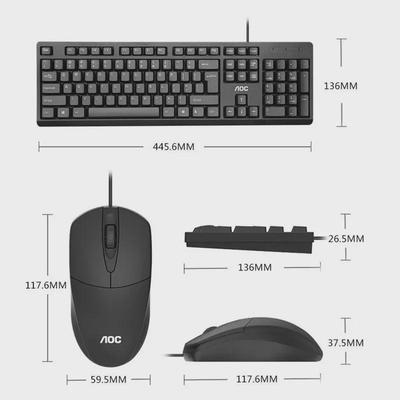 Набор клавиатуры и мыши AOC KM160 USB для дома и офиса