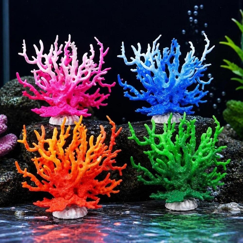 Plastic Artificial Coral Ornament Lifelike Fish Tank Decoration Home Decoration