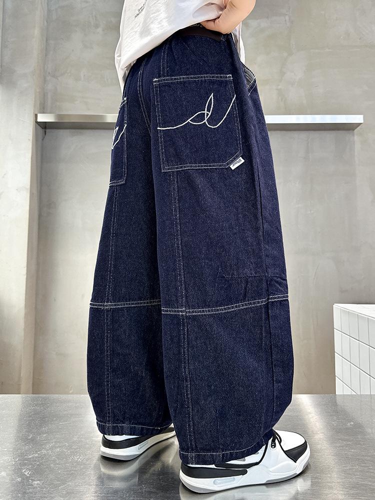 Boys' Straight-Leg Jeans: 2025 Spring/Autumn Versatile Casual Pants for Kids