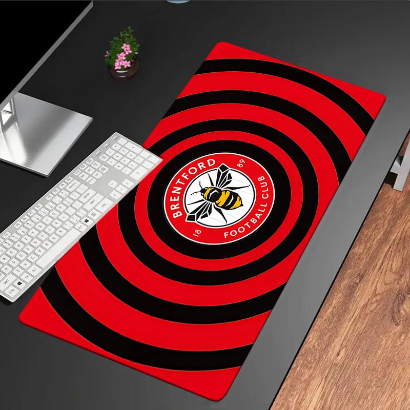 Brentford Football Club Crest Mouse pad Mouse pad, Gaming Mouse Pad, keyboard pad, Desk Decor for computer notebook Fan Gift Birthday Gift