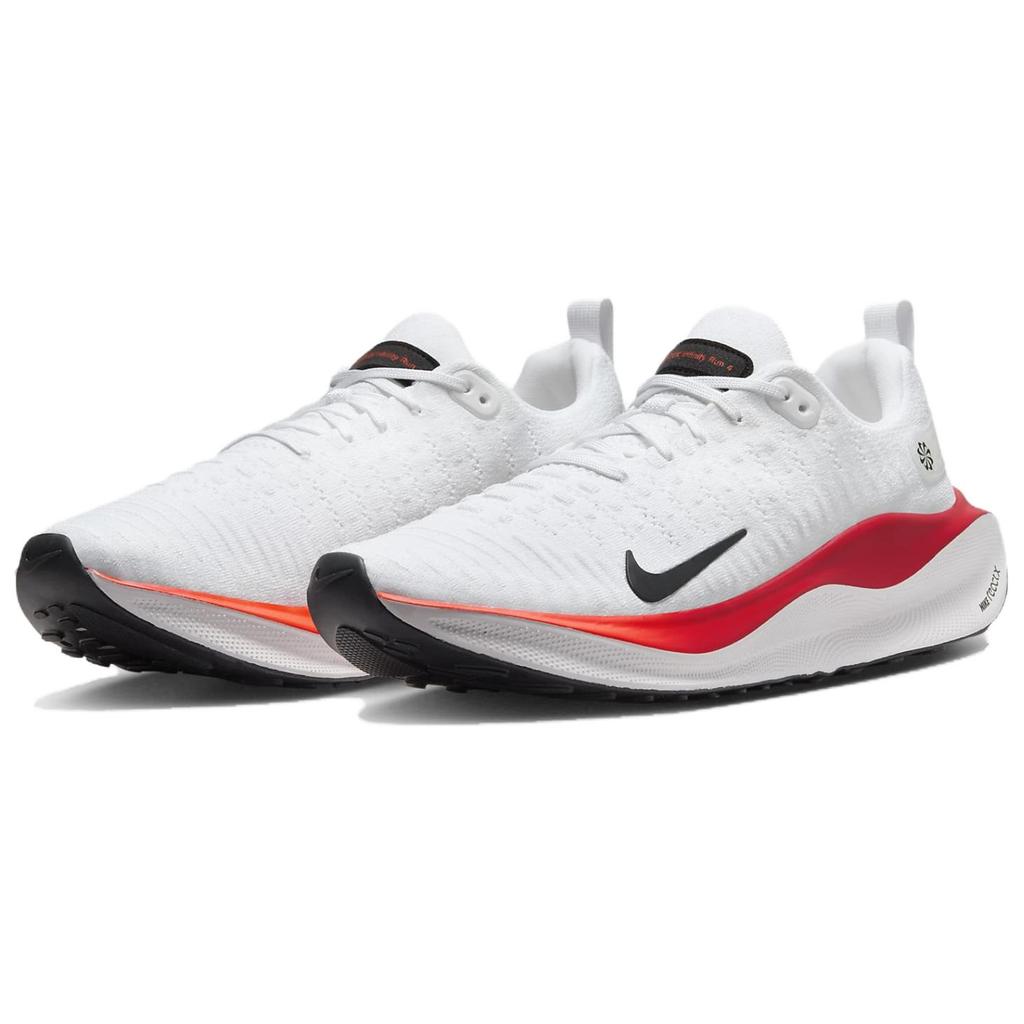 Nike ReactX Infinity Run 4 White Bright Crimson Men Sneakers Black Platinum-Tint DR2665-104