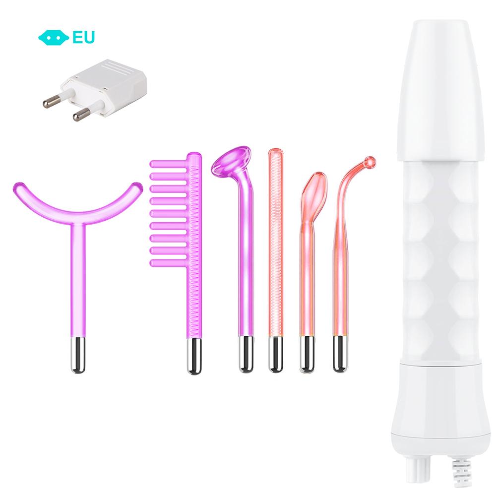 Портативная высокочастотная машина для ухода за лицом, удаление морщин, акне, палочка для ухода за лицом с 6 неоновыми и аргоновыми палочками