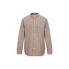 Levis Solid Color Casual Single-Breasted Long Sleeve Shirt Men Shirts Brown A1919-0010