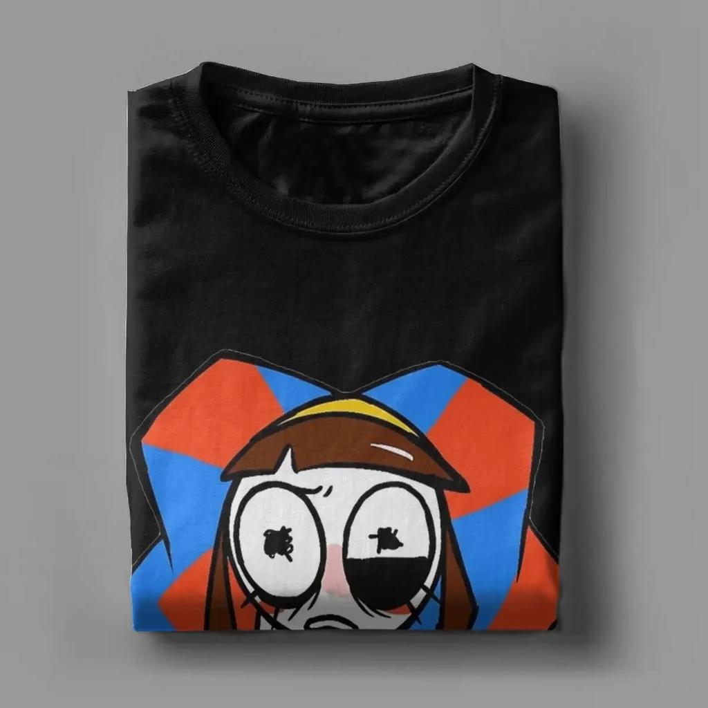 The Amazing Digital Circus T-Shirt Men Pomni And Jax Cool Cotton Tee Shirt Round Neck Short Sleeve T Shirts Summer Clothing