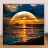 DIY Diamond Painting Sunset By The Sea Cross Stitch Kit Mosaic Art Diamond Painting Full Circle/Square Diamond Home Decoration