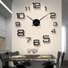 Hot Unique Acrylic Clock Creative Large 3D DIY Wall Clock Modern Wall Art Home Decorations