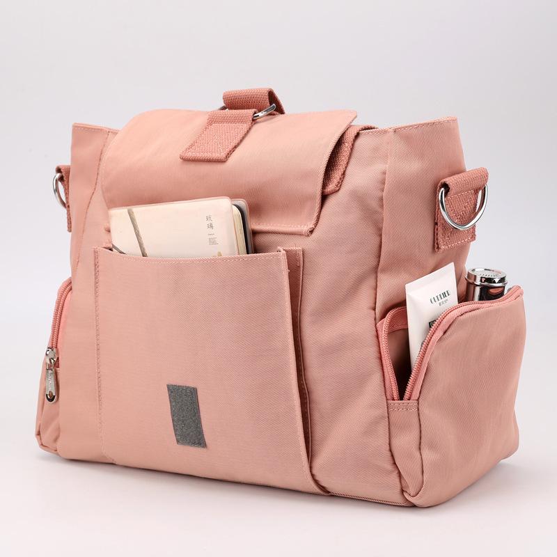 Сумка через плечо с несколькими карманами, водонепроницаемая нейлоновая сумка через плечо большой емкости, школьная сумка