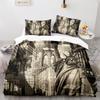 American City Landscape Duvet Cover Set Statue Of Liberty Pattern King Queen Size Comforter Cover For Teen Polyester Bedding Set