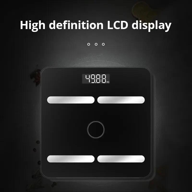 Интеллектуальные электронные весыТочно фиксируют и подключаются к приложению для просмотра данных,Всесторонний контроль здоровья,Весы для здорового веса