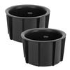 2Pcs Center Console Cup Holder Insert ABS 55616?35010 Replacement for FJ Cruiser 2007?2014