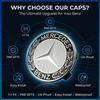 AABIG1 4PCS Car Wheel Center Hub Cap Covers Auto Rim Cover Emblem For Mercedes Benz W203 W204 W211 W210 W124 AMG W202 W220 CLA W212