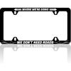 Black And White American Flag License Plate Frame Vintage Patriotic Flag License Plate Frames Auto Accessory Bracket Stainless Steel License Plate