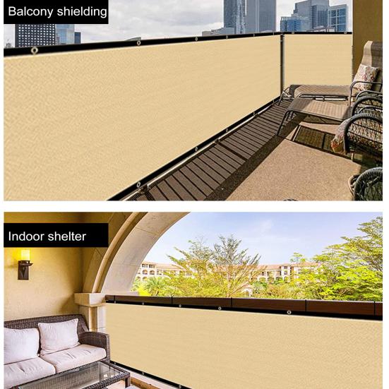 Экран конфиденциальности, защита от ветра и солнца, сетка для балкона, прочная, устойчивая к разрыву теневая сетка для патио, сада, двора