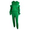 Women's 2 Piece Tracksuit Long Sleeve Crop Pullover Hoodie Sweatshirt Jogging Pants Set Autumn Casual Athletic Outfit