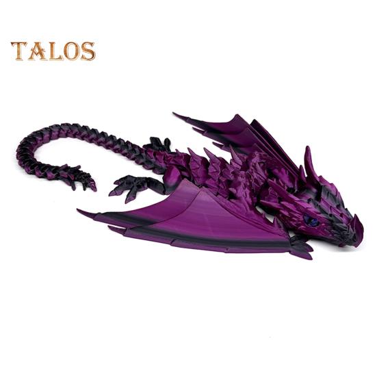 3D-печатный крылатый дракон, гибкий шарнирный дракон с крыльями, игрушка-дракон для домашнего офиса, декор для стола, снятие стресса