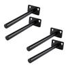 4 PCS Hidden Floating Shelf Bracket Round Wall Mount Shelf Supports Invisible Fixed Floating Holder