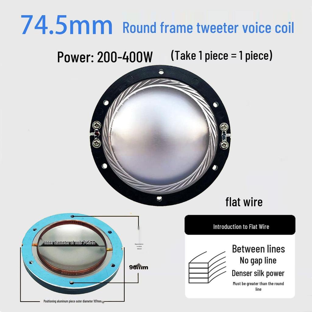 Ремонтные детали для диафрагмы высокочастотного динамика: 25-75 Жила Круглая Плоская Проволока