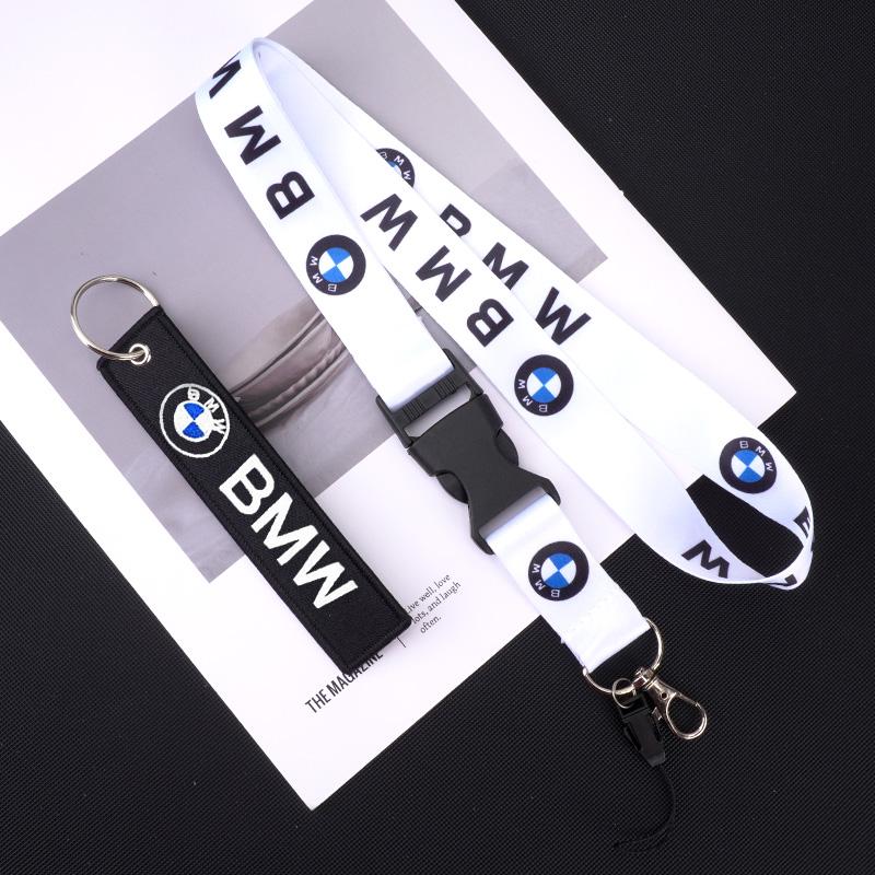 B-Логотип BMW Шейный ремешок Ключ Телефон Рабочая карта Ремешок-шнурок Брелок для ключей Для BMW M Performance E46 E36 E34 E53 E87 E90 E60 X1 X2 X3 X5 X6 usdf03