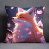 High-value Fox Cat Pillowcase Car Ornaments Office Living Room Sofa Home Pillowcase