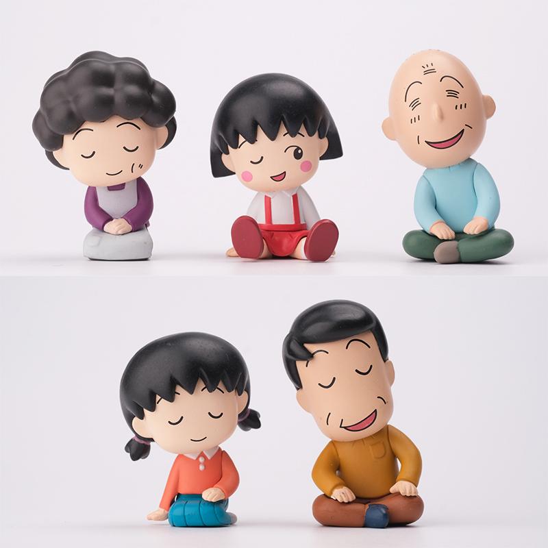 New Product In Stock Little Maruko Family Shoulder To Shoulder Second Round Blind Box Cute Desktop Ornament Doll Surprise Gift