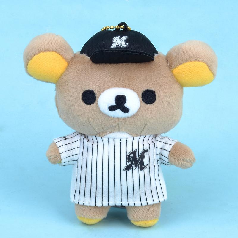 Плюшевый брелок Рилаккума, мультяшная игрушка, мягкая кукла-животное, украшение, детский подарок