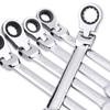 Ratchet Wrench of Keys Spanner Set Hand Tool 72-Tooth Ratcheting Flexible Head Mirror Finish 6mm-27mm Auto and Home Repair 1 Pcs