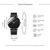 Fashion Mens Watches Stainless Steel Ultra Thin Quartz Wrist Watch Luxury Business Classic Men Watch