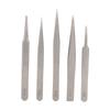 5Pcs/Set Stainless Steel Antimagnetic High Accuracy Tweezers Watch Repairing Tool