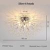Nordic Modern Dandelion Ceiling Light Crystal Light Romantic Bedroom Dining Room Living Room Firefly Fireworks Lighting(bulb NOT Included)