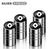 4Pcs Car Tire Valve Stems Cap Metal Tire Wheel Stem Air Valve Cap For renault Koleos Kadjar Scenic Megane Sandero Grand Sill OO8