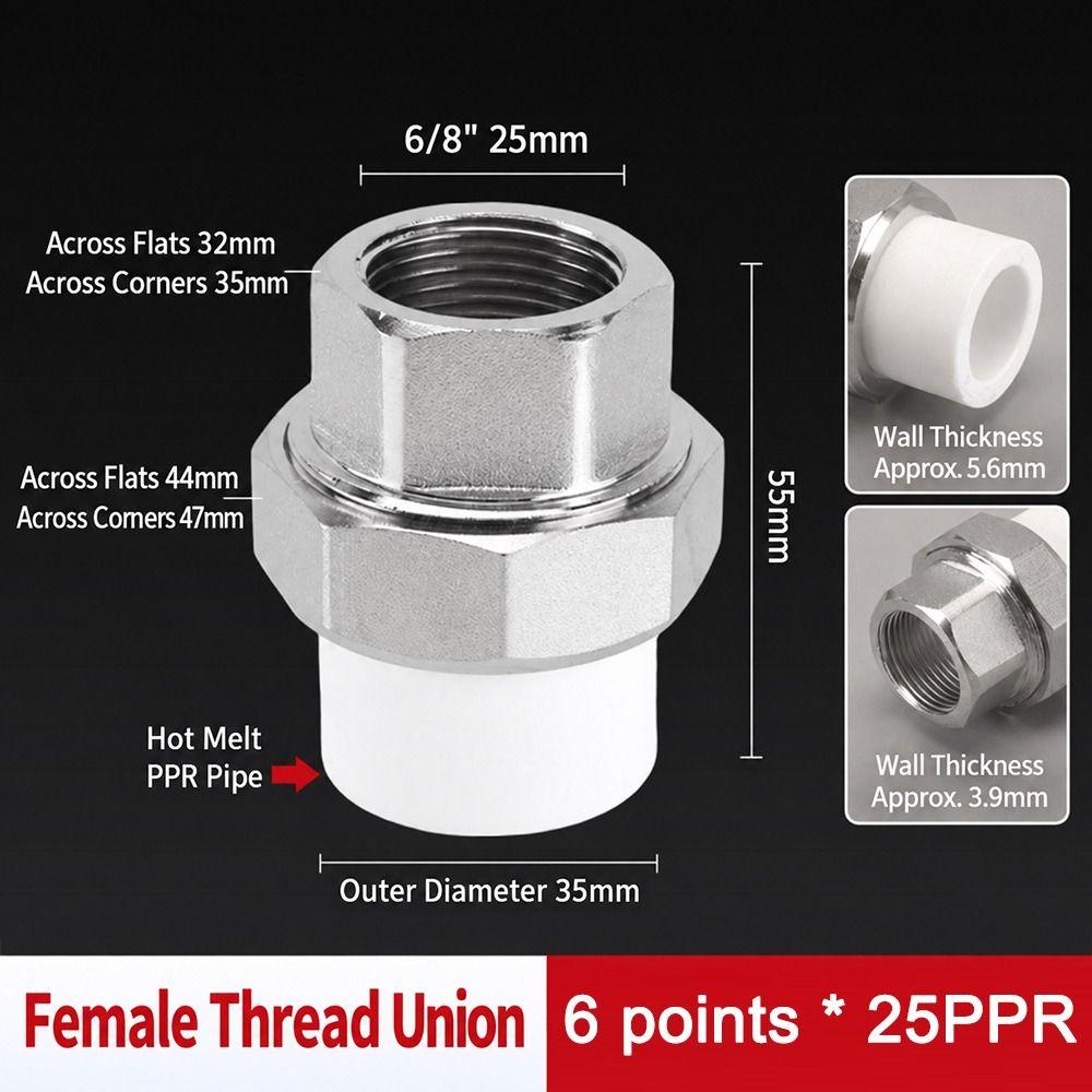 Female Thread PPR Pipe Connector Male Thread Plumbing Pipe Joint Water Supply System