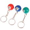 Мини-брелок в форме бильярда, разноцветный брелок для ключей с мячом для бильярда и пула