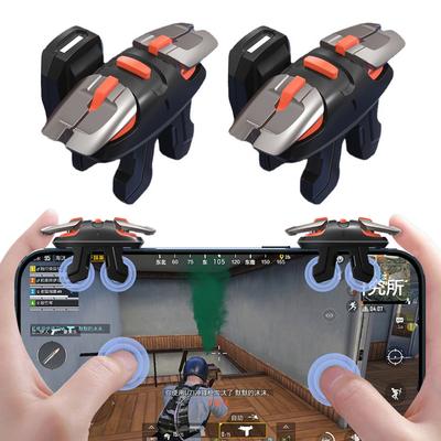 1 пара игровых триггеров 4/6 пальцев, кнопки автоматической быстрой стрельбы, контрольные рукоятки для PUBG, игровой аксессуар для телефона