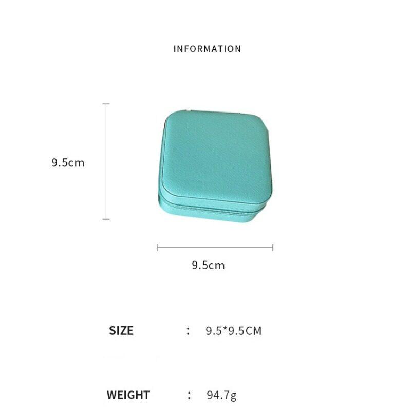 1 шт. мини-органайзер для ювелирных изделий, дисплей для путешествий, ювелирные изделия на молнии, коробки, серьги, ожерелье, кольцо, портативная шкатулка для хранения ювелирных изделий