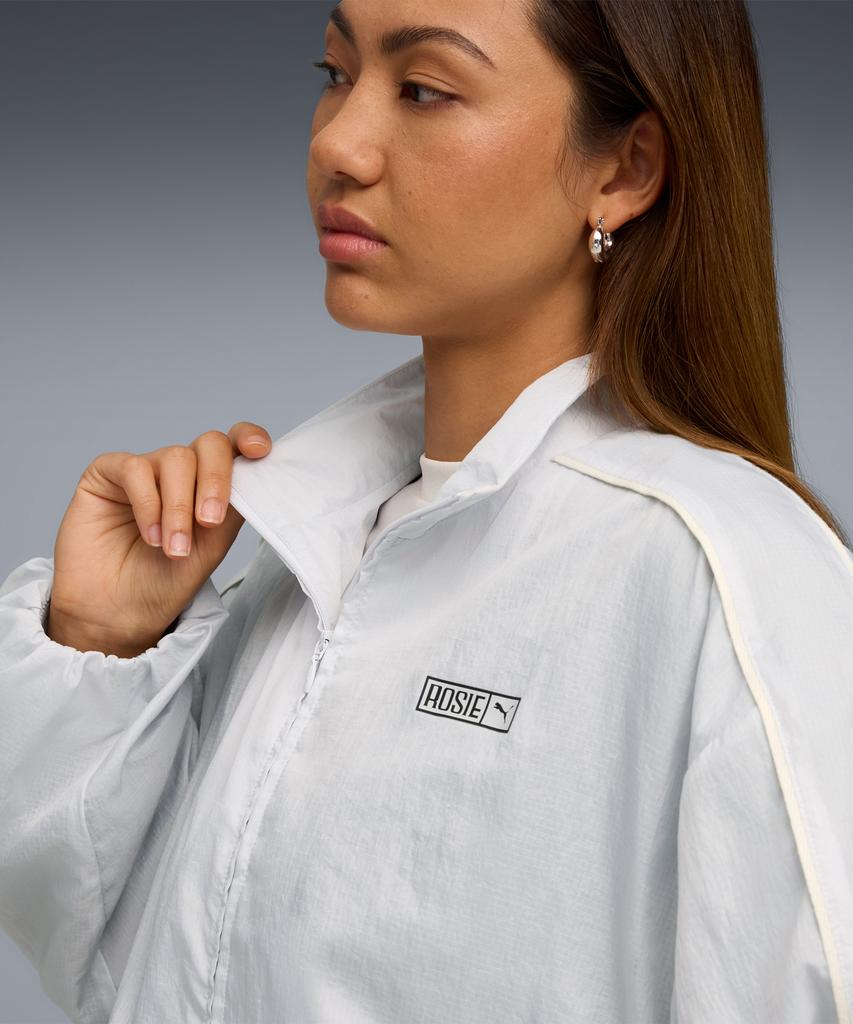 Puma X Rosé T7 Oversized Track Jacket Wv - Silver Mist / 633793-32